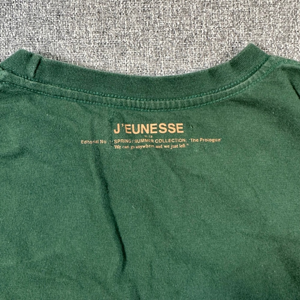 J'EUNESSE Maison De J'Eunesse Graphic T-Shirt Green SS18-19 Korea Cotton Small‎ - Picture 7 of 11